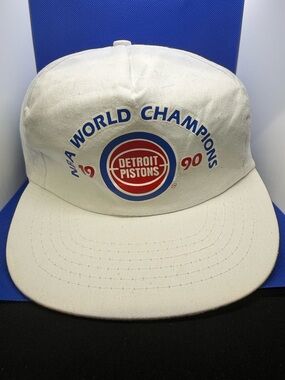 Vintage Detroit Pistons 1990 NBA World Champions Snapback Hat